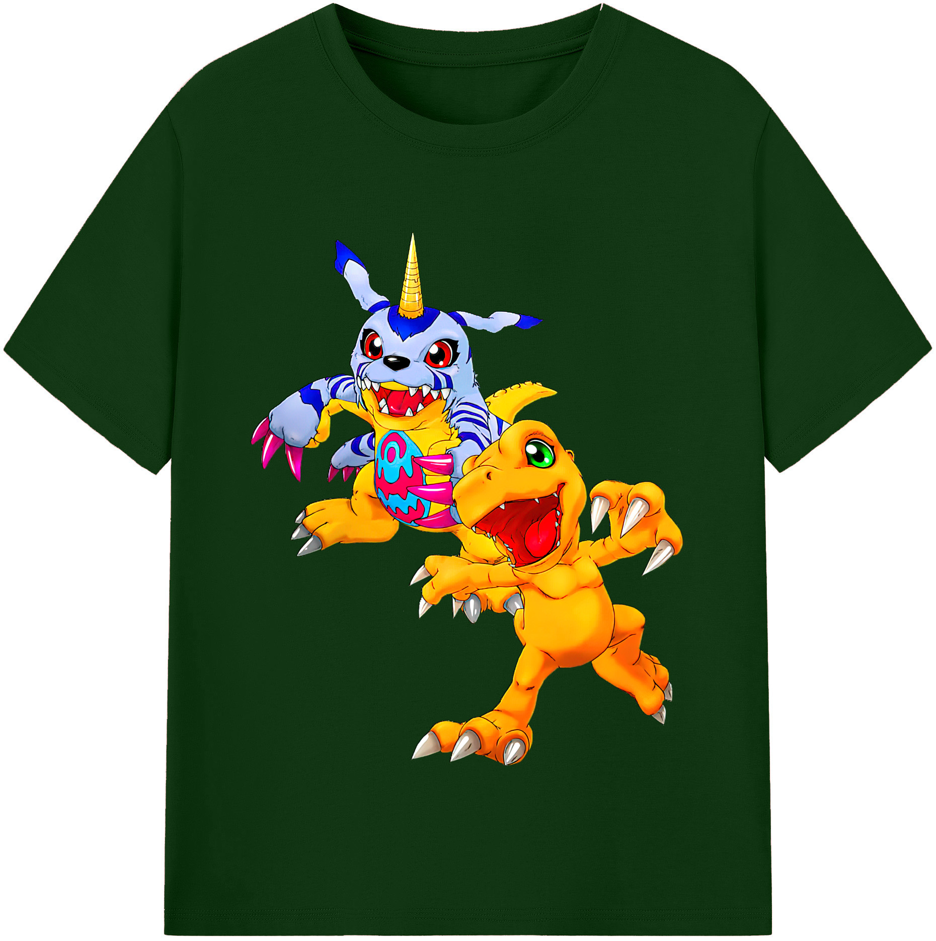 （画像用） Digimon デジタルモンスター/デジモン 綿100％半袖Tシャツ（フロントプリント）
